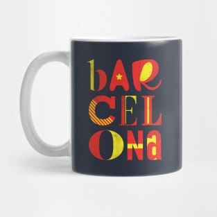 Barcelona Typography Mug